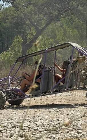 Buggy on a forest road