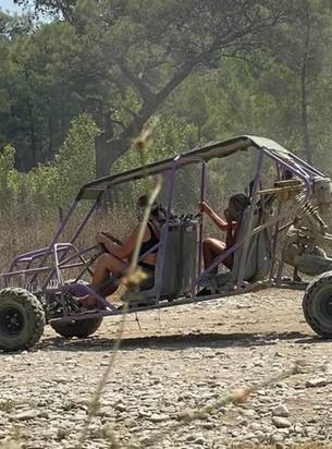 Buggy on a forest road